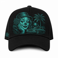 Casquette de baseball personnalisée style Old English, 5 panneaux, visière incurvée, style Dad Hat, streetwear urbain West Coast, vente en gros, faible MOQ