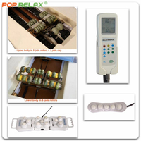 Elektrische Ganzkörper Shiatsu Chiropraktik Wirbelsäulen de kompression stabelle De Massage Infrarot Thermal Jade Roller Massage bett