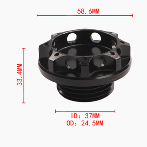 ฝาปิดน้ำมันโตโยต้า OC-1002 สีดำเมทัลลิก สำหรับเปลี่ยนซ่อมพร้อมปะเก็น - Product Image 5