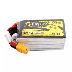 Batterie Lipo R-Line 1550mAh 4S 120C pour drone FPV de course, version 3.0 - Product Image 1