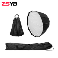 Boîte à lumière parabolique professionnelle de 90 cm en tissu polyester à montage Bowens, installation rapide, haute réflectivité pour photographie en studio