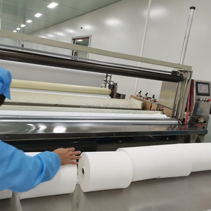 Khăn lau công nghiệp bán chạy, cuộn giấy lau tay khổ lớn, cuộn khăn giấy công nghiệp màu xanh dương khổ jumbo - Product Image 4