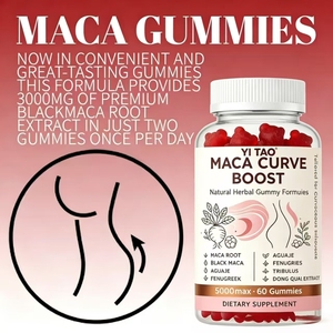 Gomitas Mahaka Negras OEM - Forma completa de glúteos, curva extrema. La raíz de Mahaka negra mejora la vitalidad, adecuada tanto para hombres como para mujeres. - Product Image 5