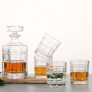 All'ingrosso 750ml inciso Vintage vecchio stile classico whisky bicchieri di lusso liquore Decanter regalo Set - Product Image 4