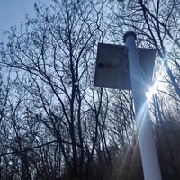 Station GNSS solaire D30, vue avant du panneau, récepteur de surveillance des déformations extérieures, IP67