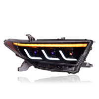 Ensemble de phares LED KGKB pour Toyota Highlander XU40 2012-2014, mise à niveau DRL, projecteur à trois lentilles, clignotant, Plug & Play
