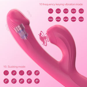Wasserdichtes Silikon Realistische Dildos Clitris Stimulation Sucker 10 Saug modi 10 Geschwindigkeit frequenzen USB Power <span class=keywords><strong>Rabbit</strong></span> <span class=keywords><strong>Vibrator</strong></span> - Product Image 5