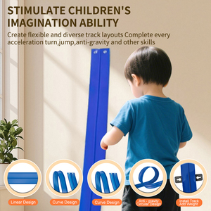 AJB Multijoueur Racing Interaction Double-piste Soft orbit Versatile Glide Rail Car Competition Toys for Kids - Product Image 5