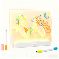 Tableau de dessin magique pour filles avec lumière LED, 17 pouces, matériau ABS+PC, modèle E14, OEM/ODM