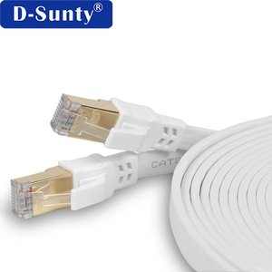 Cable Ethernet Plano de Cobre Cat8 SFTP 40Gbps 2000MHz, Delgado y Flexible para Redes LAN, Ideal para Juegos, Oficina, Hogar e Instalación en Pared - Product Image 2