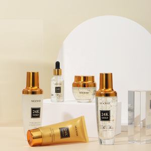 Fabrik Großhandels preis Aufhellen des Hautpflege set Gesichts pflege Vitamin C Anti-Aging-Kollagen 24 Karat Gold Hautpflege set - Product Image 5