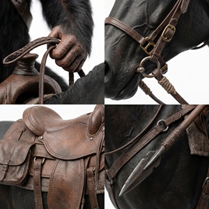 Figura de Cera de Silicona de César el Mono a Tamaño Real, Hiperrealista, Montando a Caballo, Calidad de Museo, Hecha a Medida para Parques Temáticos - Product Image 4