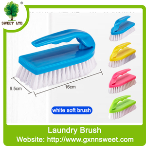 Brosse à linge manuelle grande bleue et blanche, brosses de nettoyage ménagères, brosse de récurage douce pour les mains - Product Image 3