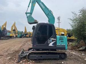 Miniexcavadora usada Kobelco SK75 de 7 toneladas excavadoras de segunda mano SK35SR SK50SR SK55SR SK60 SK70SR en stock, el mayor proveedor de Shanghái - Product Image 6