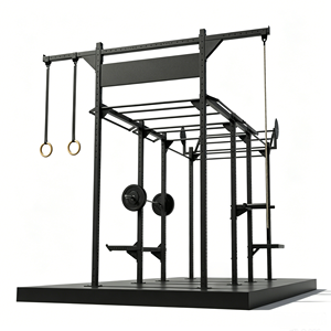 Station d'entraînement multifonctionnelle tout-en-un en acier inoxydable pour l'extérieur, base robuste pour exercices de musculation - Product Image 1