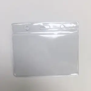 Wholesale Vertical badeg ID office Card Holder Vinyl clear id card sleeve