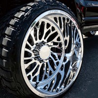 Jantes de camion monobloc de luxe polies de 20, 22, 24, 26, 28 pouces, 6*139.7, 6*135, 8*170, 8*180, 8*165.1, 5*127, à déport profond pour Silverado Tundra