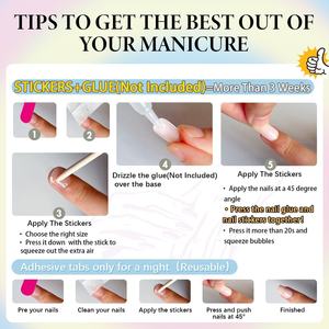 Prensa acrílica para <span class=keywords><strong>uñas</strong></span>, 48 Uds., Cuadrado corto de <span class=keywords><strong>uñas</strong></span> postizas semitransparentes <span class=keywords><strong>naturales</strong></span> para pegar en <span class=keywords><strong>uñas</strong></span> para mujeres, uso diario - Product Image 6