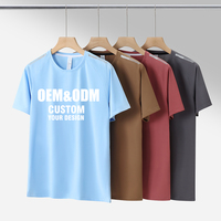 T-shirt sportif pour homme, coupe classique, col rond, manches courtes, séchage rapide, léger, extensible dans quatre directions, respirant, 100 % polyester