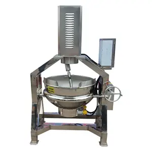 Endüstriyel otomatik meyve reçel pişirme Wok BİBER SOSU pişirme su ısıtıcısı planet pişirme mikser makinesi