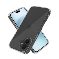 Étui de protection transparent en TPU acrylique antichoc pour Apple iPhone 17E/17PM