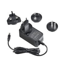 Adaptateur de voyage universel 36W 12V 3A 24V 1.5A avec prises interchangeables certifiées CE FCC KC PSE SAA RCM UKCA, garantie 2 ans