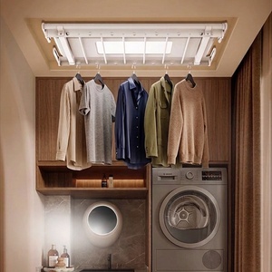 Balcony Home Smart Foldable Telescopic Invisible Embedded Multi functional Electric <b>Drying</b> <b>Rack</b> - Product Image 5