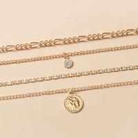 Collier long pour femme, haut de gamme, luxueux, plaqué or, tendance, chaîne de pull, alliage, cadeau d'automne et d'hiver, accessoires