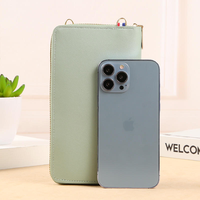Bolso de Teléfono con Pantalla Táctil Newtop para Mujer, Bolso Bandolera de Moda Urbana con Correa para Teléfono, Cartera para Llaves de Cuero PU