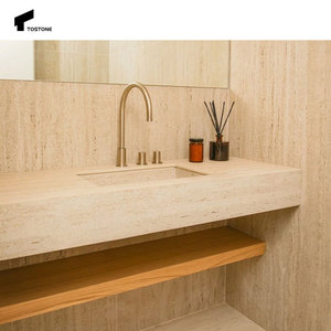 Évier Autoportant Populaire Tostone en Travertin Naturel Blanc Rectangulaire pour Design Personnalisé Maison Villa Hôtel - Product Image 4