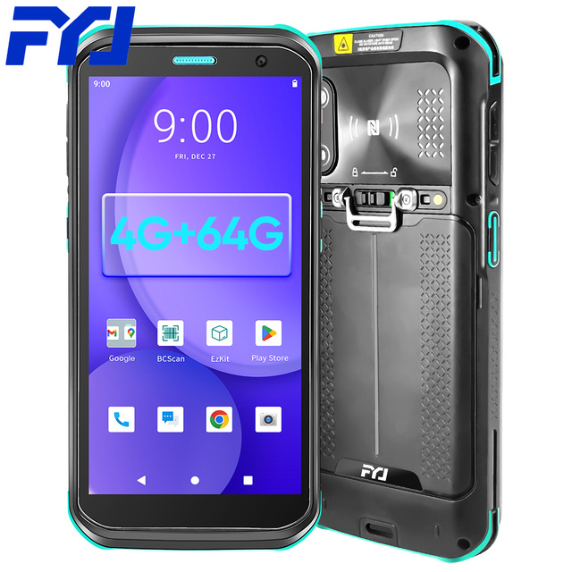 FYJ F9825 PDA 5.5'' 4G IP68 Android 13 4G Rugged Wireless Handheld PDA 1D 2D QR Barcode Scanner Inventory Mobile Data Terminal