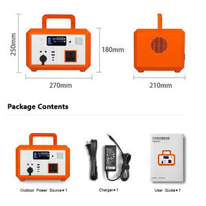 Station d'alimentation portable solaire à onde sinusoïdale pure, 1500W/220V, avec batterie au lithium fer phosphate, prix usine - Product Image 6