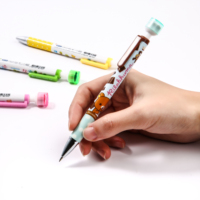 Ensemble de crayons mécaniques personnalisables TY avec logo, pointe de 0,5 mm, corps en plastique, petit motif tampon, modèle chinois 2068D