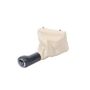 Audi Car Gear <b>Shift</b> <b>Knob</b> Cover Leather 6-Speed Manual Transmission For Audi A6L QZXN-B02 - Product Image 4