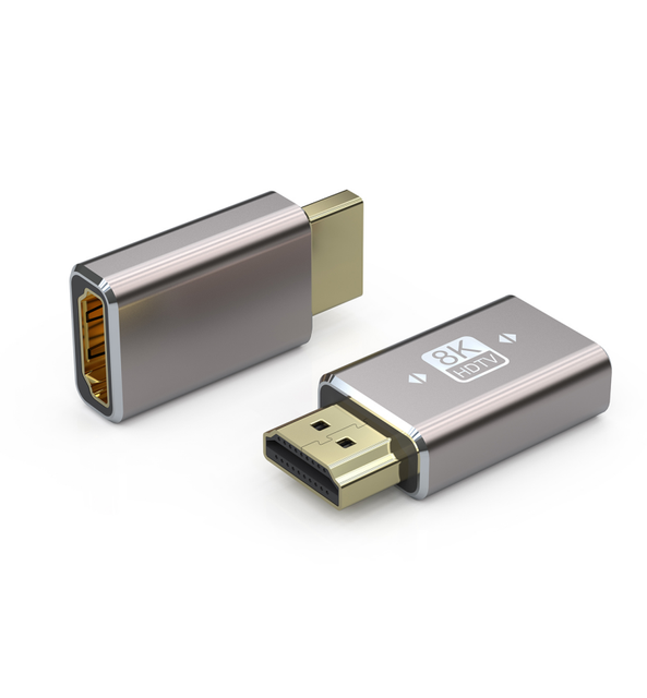 ZOGUO 8K HDMI 2.1 Male to Female Adapter Supports 8K@60Hz 4K@144Hz 2K@240Hz HDMI Extension for HDTV PC Monitor DVD Player