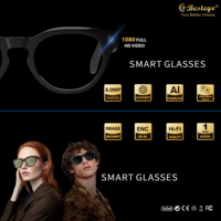 Lunettes Intelligentes Besteye Ai Traduction Caméra Wi-Fi Interprétation Vocale 24/7 Langues Multiples Utilisation Sportive Extérieure Ajustement Privé