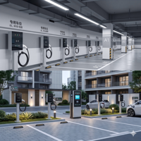 Cargador Inteligente RFID para Vehículos Eléctricos de 7KW, 11kW, 22kW, Trifásico, con Indicadores LED de Estado, para Autos Eléctricos Tesla y Audi