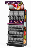 Étagères de stockage alimentaire OEM, présentoirs à bonbons, étagères de supermarché, présentoirs à bonbons pour la vente en gros de solutions de stockage alimentaire