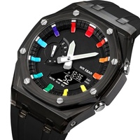 Reloj de Cuarzo para Hombre, Deportivo, Electrónico, LED Digital, Analógico, Digital, con Alarma, Venta al Por Mayor