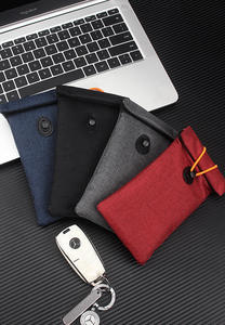 Sac <span class=keywords><strong>Faraday</strong></span> pour clé <span class=keywords><strong>de</strong></span> voiture pliée, protection contre les signaux RFID, pochette en nylon imperméable pour <span class=keywords><strong>téléphone</strong></span> <span class=keywords><strong>portable</strong></span>, <span class=keywords><strong>cage</strong></span> <span class=keywords><strong>de</strong></span> protection contre les signaux - Product Image 2