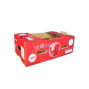 Cajas de cartón de diseño personalizado, venta al por mayor, envío, exportación, plátano, melocotón, cereza, verduras, paquete de transporte de frutas - Product Image 1