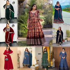 Truyền Thống Ấn Độ Và Pakistan Quần Áo Thanh Lịch Lụa Và Bông Saree Salwar Lehenga Cho Người Lớn Cho Đám Cưới Và Các Bên - Product Image 5