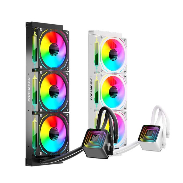 COOLMOON Gaming Computer Wholesale ARGB PWM Water Cooling System for Desktop High Performance Aio Cpu Cooler Liquid Cooler CPU