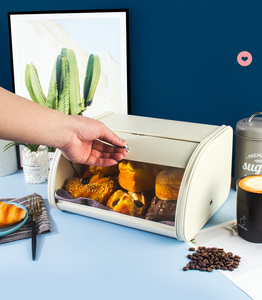 Panera Moderna Bx, Contenedor Metálico para Cocina, Mantiene los Productos Horneados Frescos, <span class=keywords><strong>Almacenamiento</strong></span> <span class=keywords><strong>de</strong></span> Alimentos Duradero para Uso Diario en el Hogar - Product Image 5