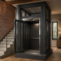 Ascenseur hydraulique résidentiel à cabine complète, plateforme élévatrice personnalisée pour villa, ascenseur fermé pour maison privée, application intérieure et extérieure