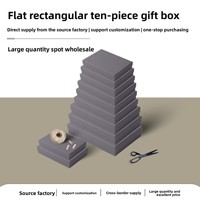 Boîte cadeau OEM personnalisée couleur unie en papier spécial, couvercle Ciel et Terre, emballage rigide pour ceintures, vêtements et accessoires de marque