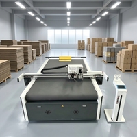 Plotter de corte CNC digital con mesa de alimentación automática para troqueles de cajas de comida rápida, plotter de corte CNC de cama plana digital