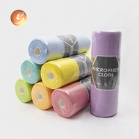 75/100 pièces cuisine microfibre chiffon de nettoyage rouleau déchirer serviettes 30x30cm réutilisable lavable serviette de nettoyage rouleaux