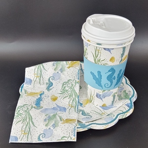 Vaisselle <span class=keywords><strong>jetable</strong></span> <span class=keywords><strong>en</strong></span> papier de style océan écologique, gobelet <span class=keywords><strong>en</strong></span> papier de style estival, <span class=keywords><strong>assiette</strong></span> <span class=keywords><strong>et</strong></span> serviette pour la plage - Product Image 3