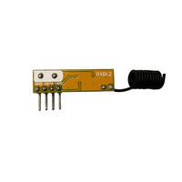 Module récepteur à code d'apprentissage 433,92 MHz DC5V 4 broches, carte récepteur RF superhétérodyne sans décodage AG-RXB12